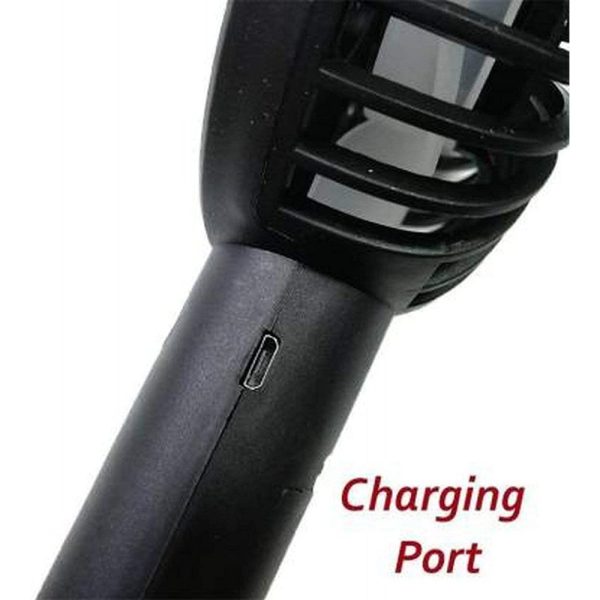 Portable Usb Rechargeable Handheld 3 Speed Strong Wind Electric Small Mini Cooling Fan (random Color)