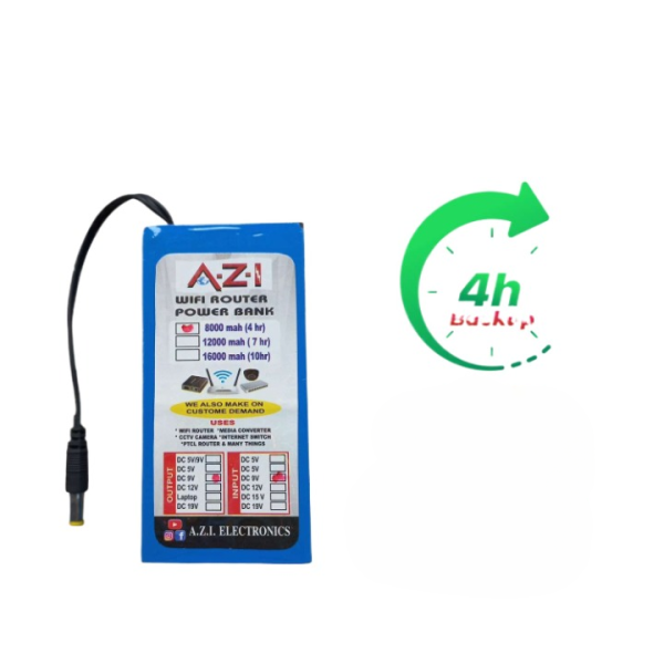 Wifi Router Power Bank 9v 8000mah Any Wifi Router Power Bank Ups Fiber Optic Routers